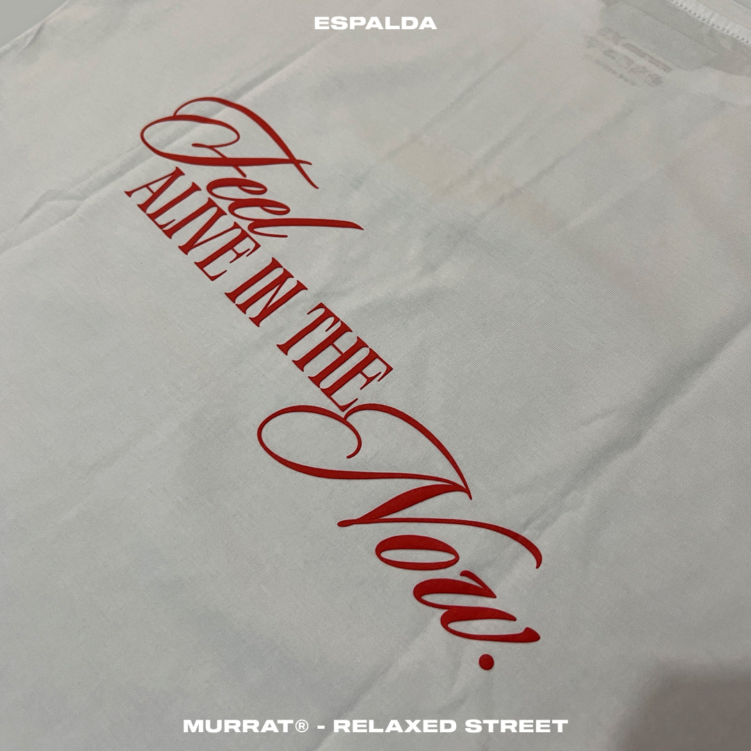 Blusa Box Blanca "FEEL NOW"