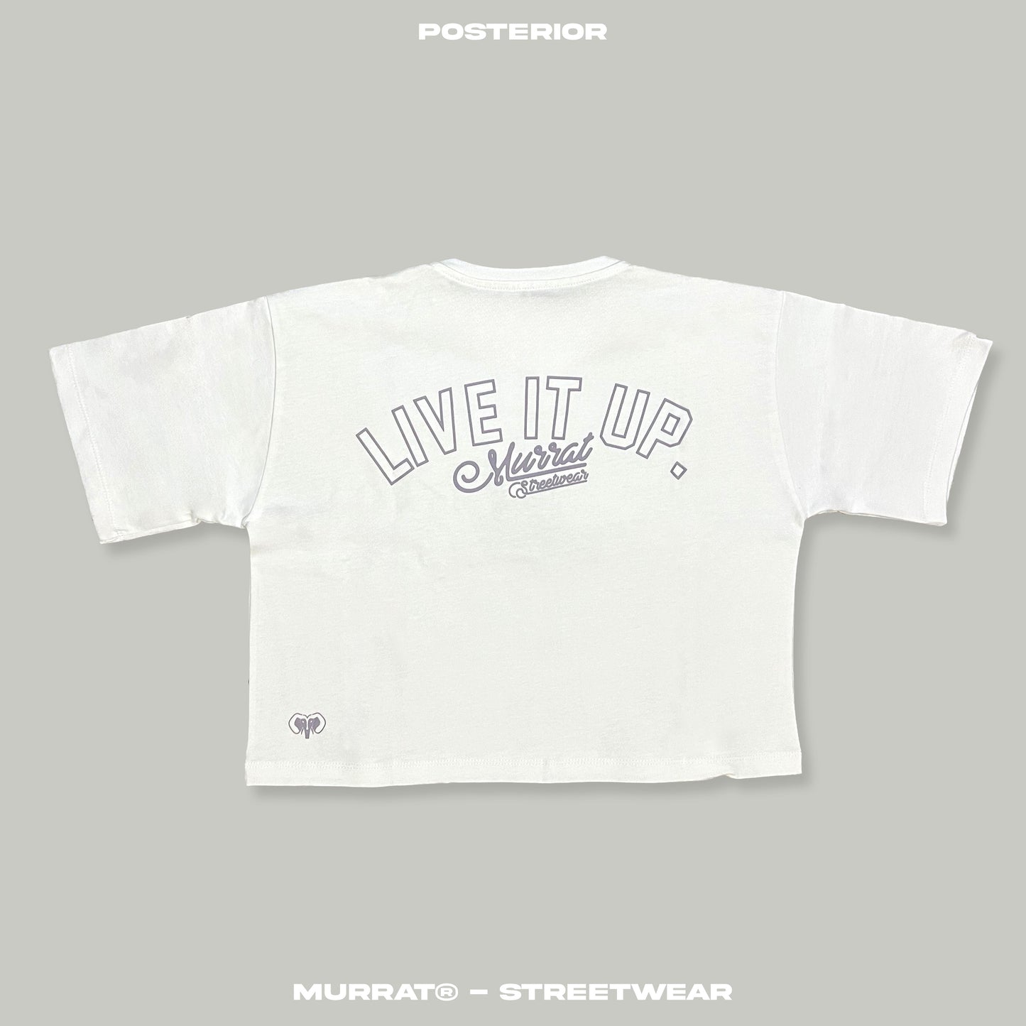 CROPTOP OVERSIZE "GO WITH THE FLOW"