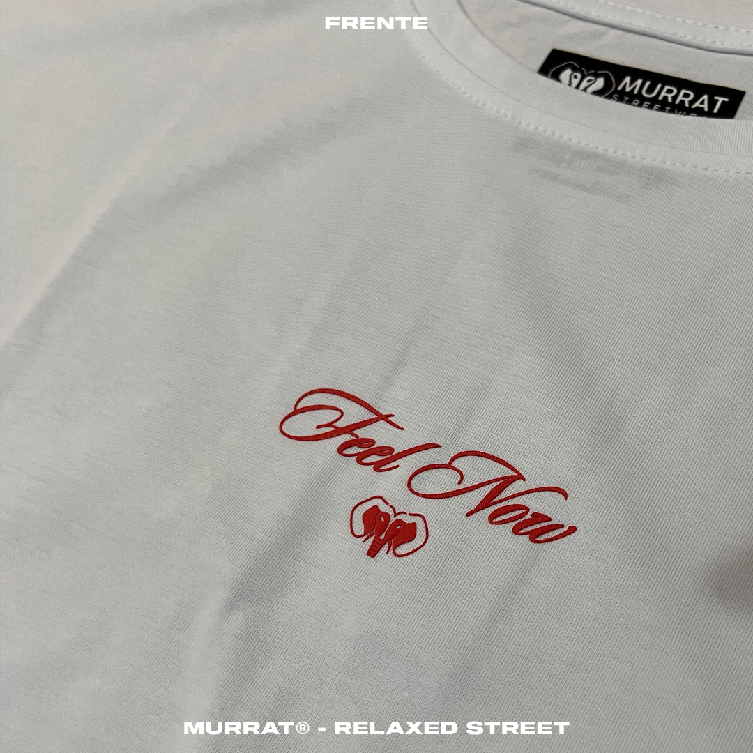 Blusa Box Blanca "FEEL NOW"