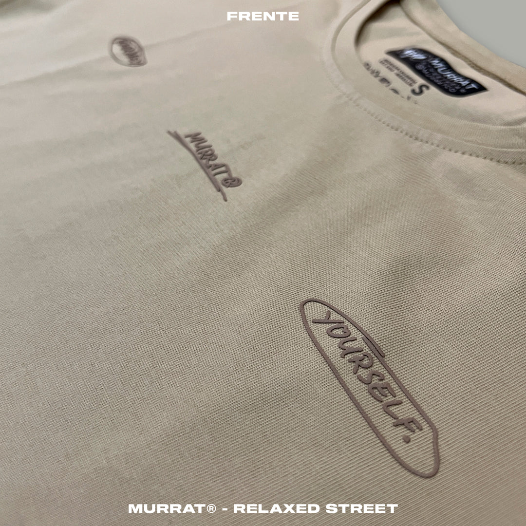 Croptop Oversize Beige "JOURNEY"