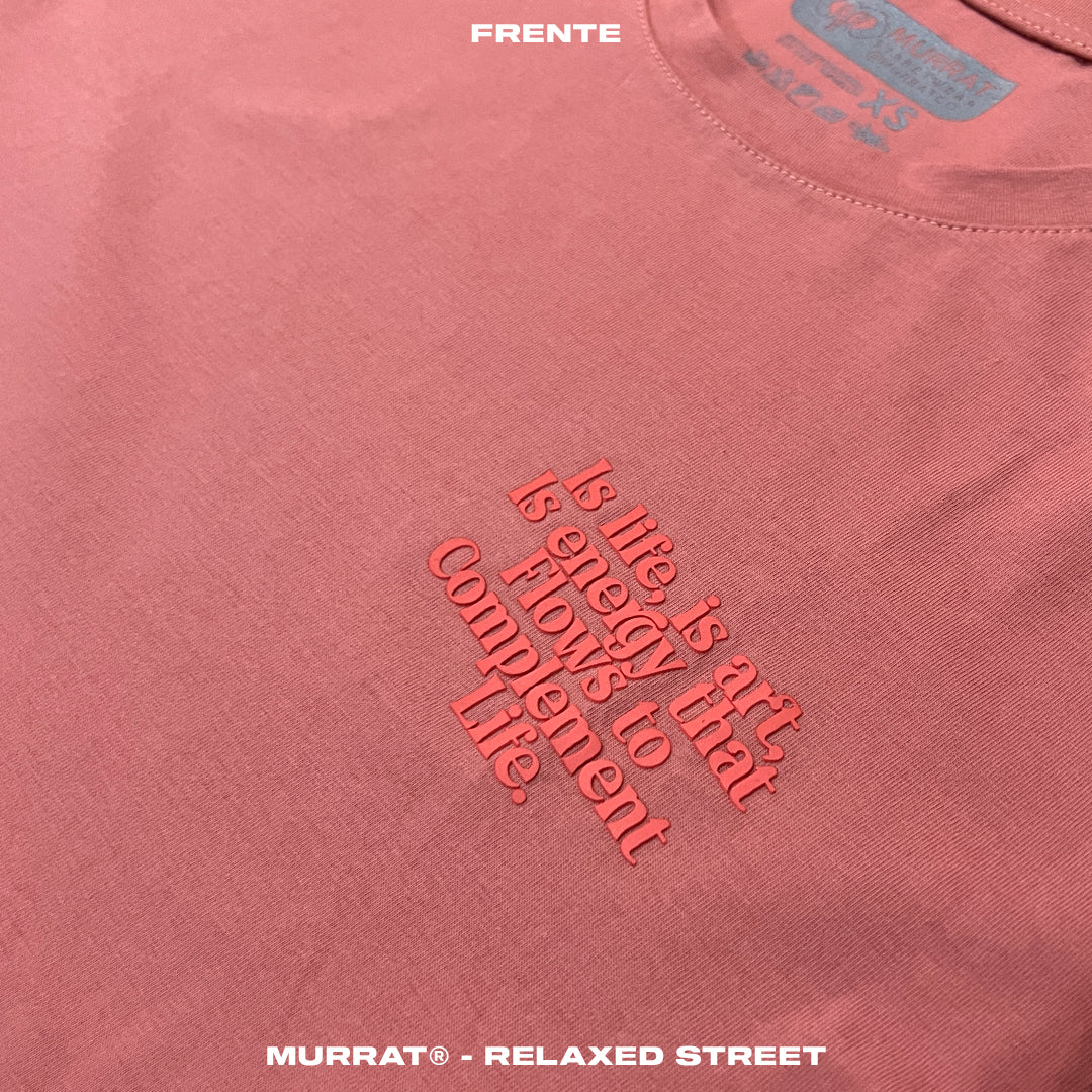 Croptop Coral "MURRAT FLOW"