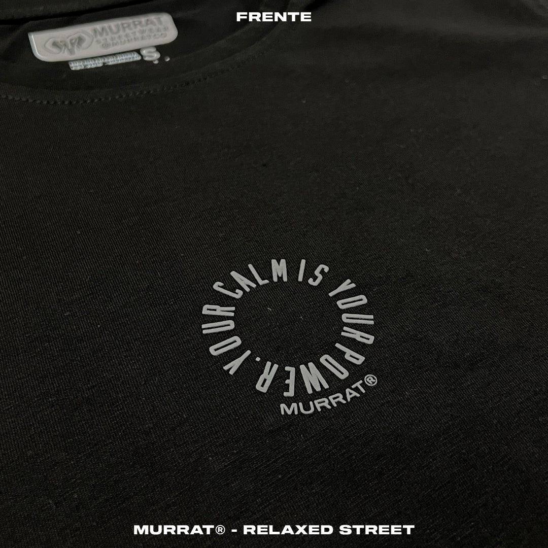 Croptop Negro "YOUR CALM"