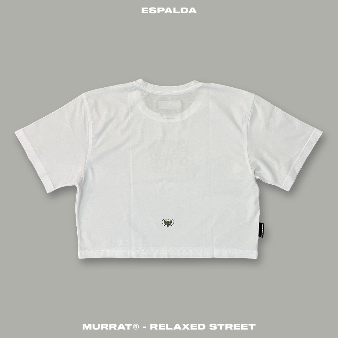 Croptop Blanco "CHOOSE CALM"