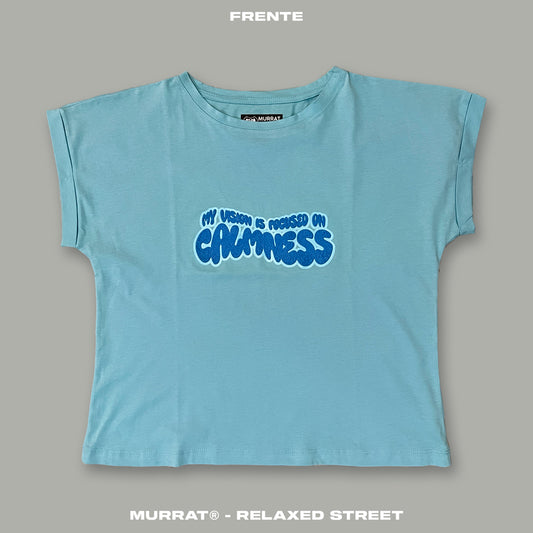 Blusa Box Azul "CALMNESS"