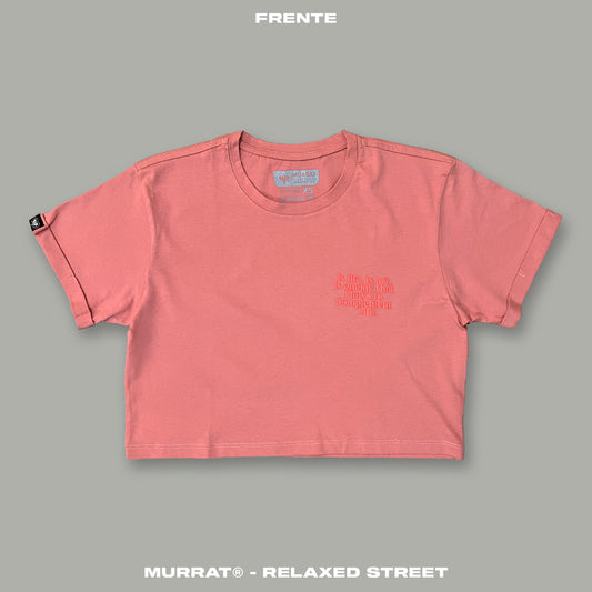 Croptop Coral "MURRAT FLOW"