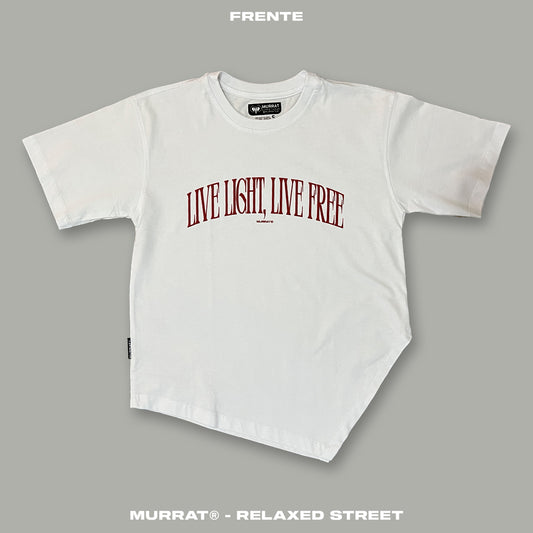 Oversize Blanca "LIVE LIGHT"