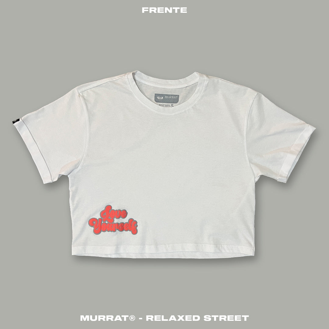 Croptop Blanco "YOURSELF"