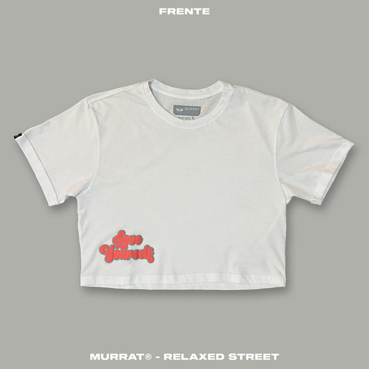 Croptop Blanco "YOURSELF"