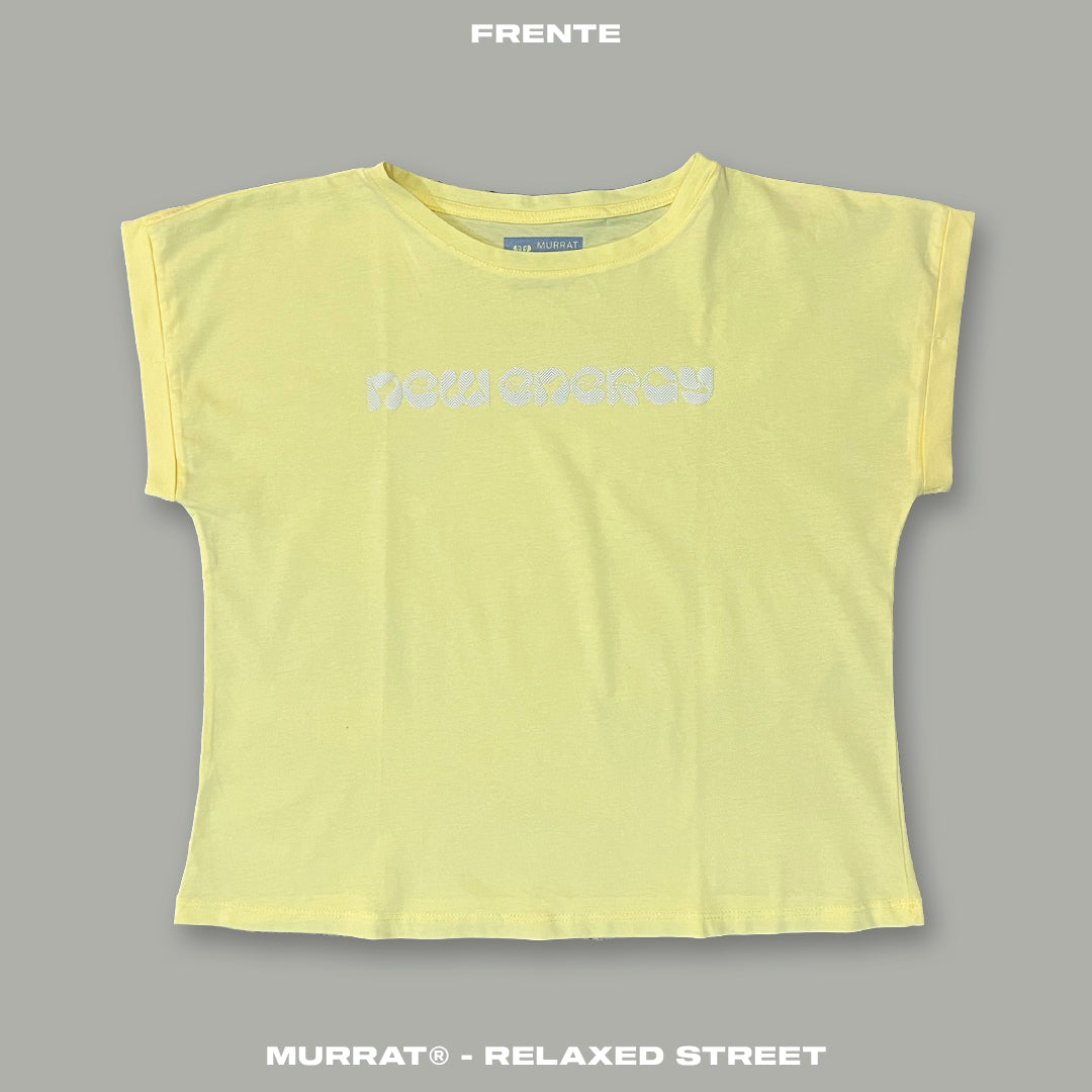 Blusa Box Amarilla "NEW ENERGY"