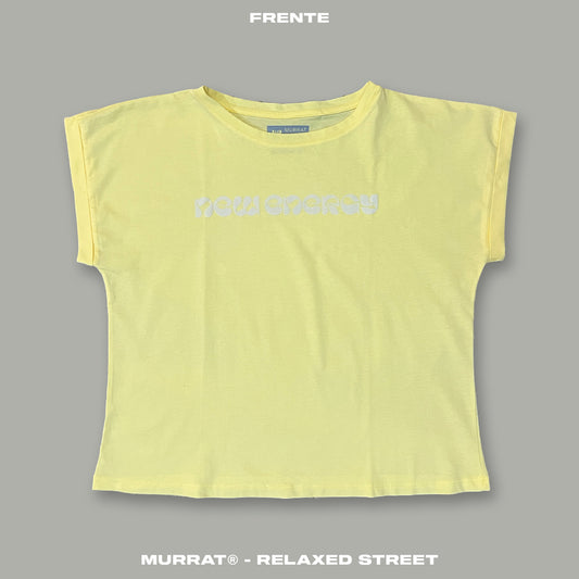 Blusa Box Amarilla "NEW ENERGY"