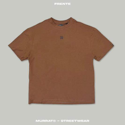 Camiseta Oversize Básica Café